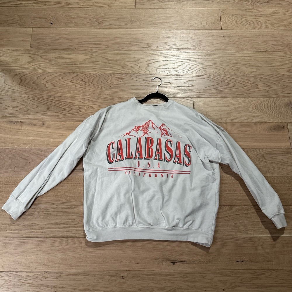 Missguided White Calabasas Oversized Sweatshirt